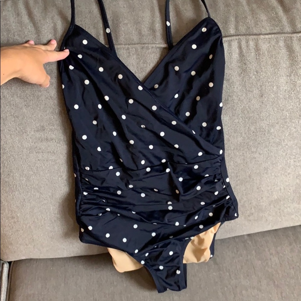 Jcrew polka dot one piece swimsuit